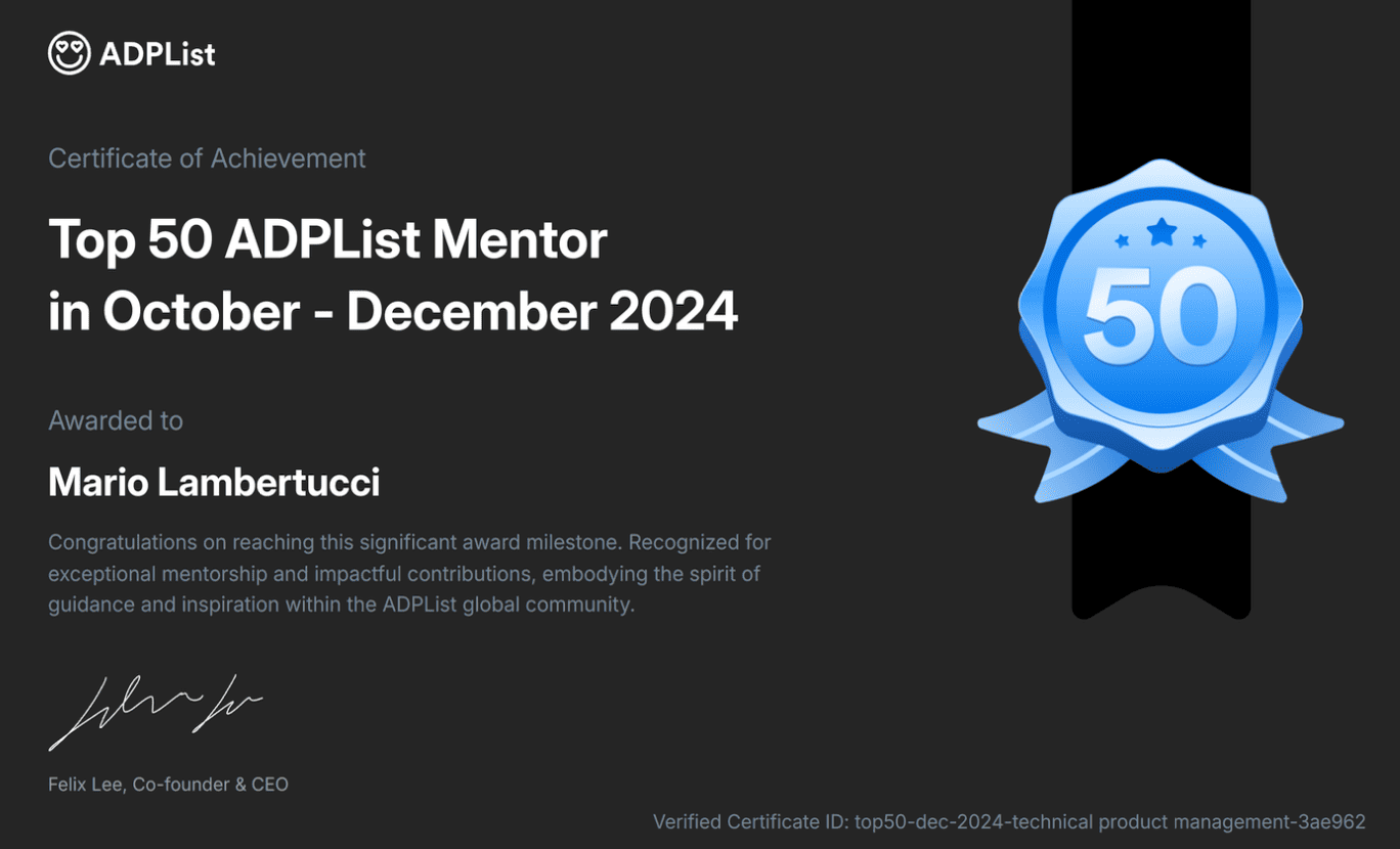 Top 50 Mentor Badge